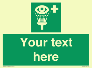 Custom Eye Wash Station Sign